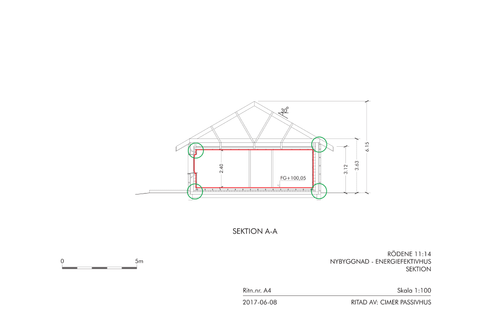 Нискоенергийна еднофамилна къща, гр. Алингсос, Швеция 5 Section